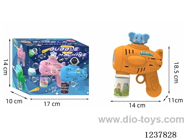 Automatic bubble gun with light not included battery