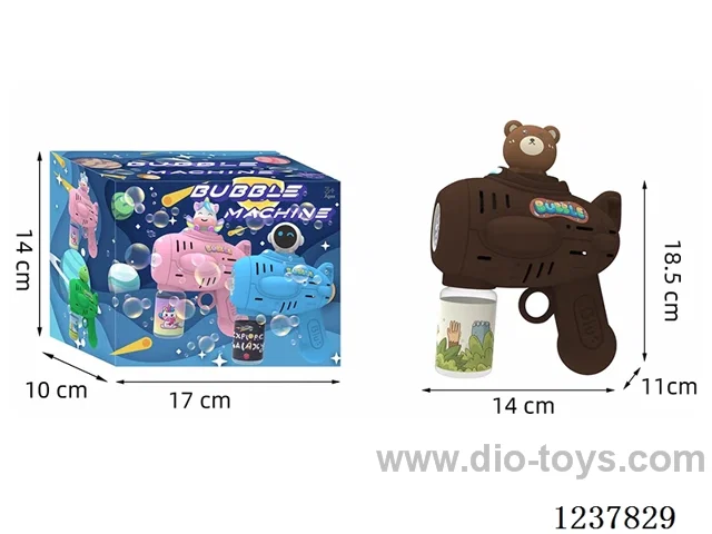 Automatic bubble gun with light not included battery