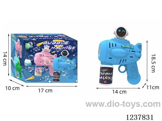 Automatic bubble gun with light not included battery