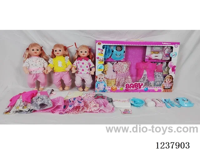16-inch doll with drinking and urination functions / English IC / 6 random outfits + accessories