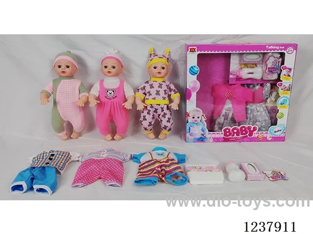 16-inch doll with drinking and urination functions / English IC / 3 random outfits + accessories