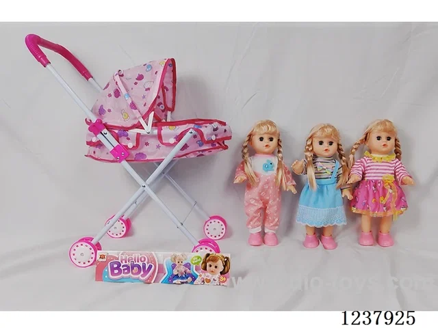 14-inch doll with English IC/ handcart/Shoes