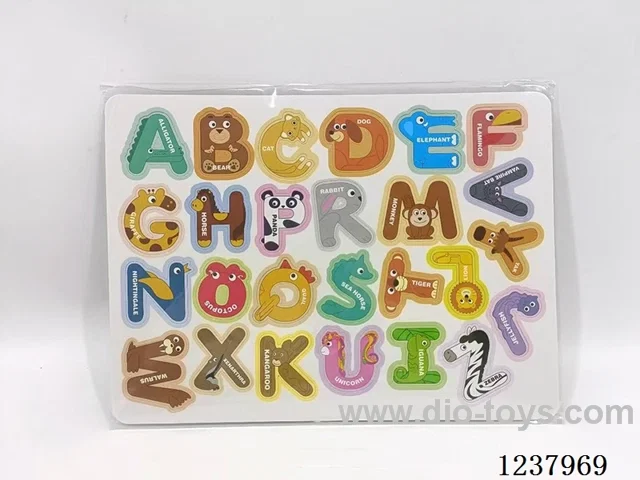 Animal Uppercase Letter Fridge Magnets