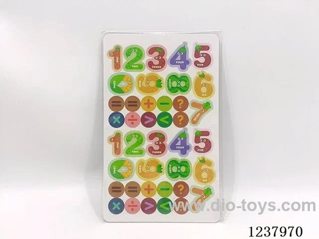 Fruit Number Fridge Magnets