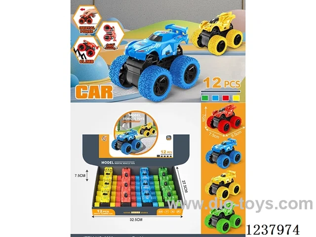 12PCS 4WD inertia car