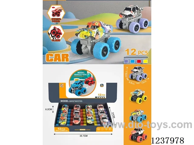 12PCS 4WD inertia car