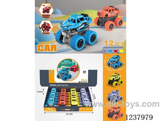 12PCS 4WD inertia car