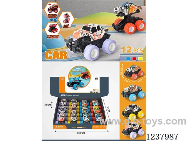 12PCS Inertial collision vehicle
