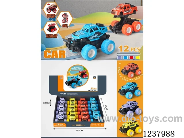 12PCS Inertial collision vehicle