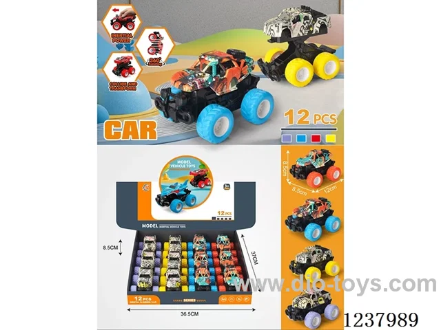 12PCS Inertial collision vehicle