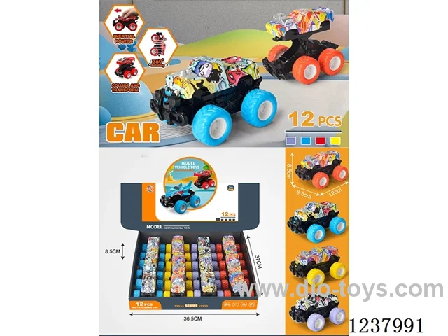 12PCS Inertial collision vehicle