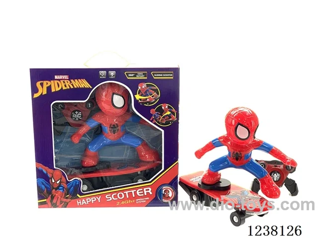 2.4G RC Spider-Man Scooter W L/M included battery