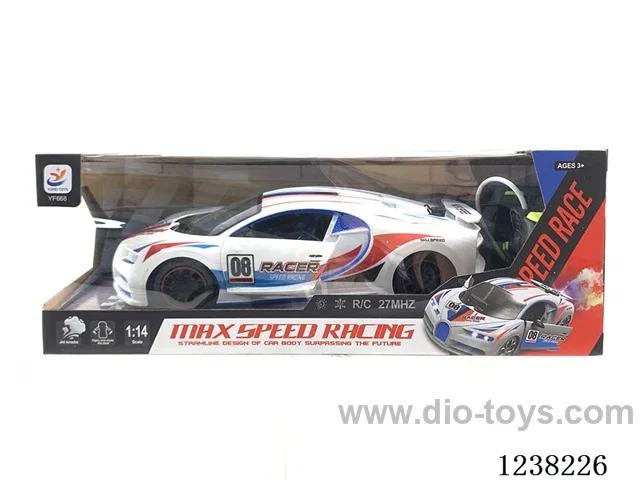 5ch 1:14 one touch open door spray Bugatti RC car (lights, included battery)