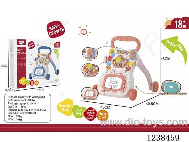 Baby stroller with drawing board/water tank