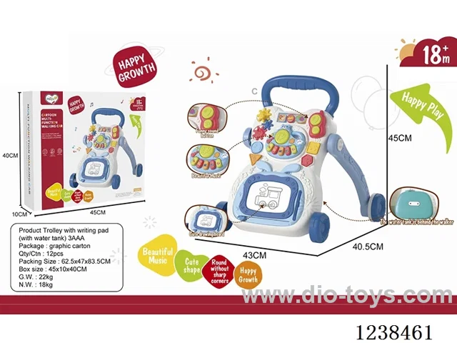 Baby stroller with drawing board/water tank