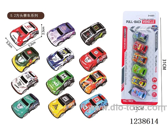 5.2CM pull back car set 6PCS