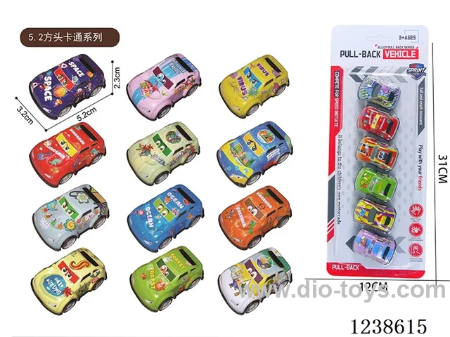5.2CM pull back car set 6PCS