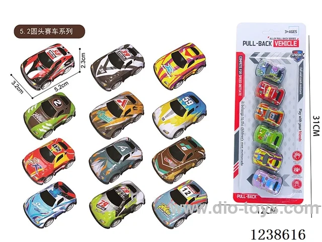 5.2CM pull back car set 6PCS