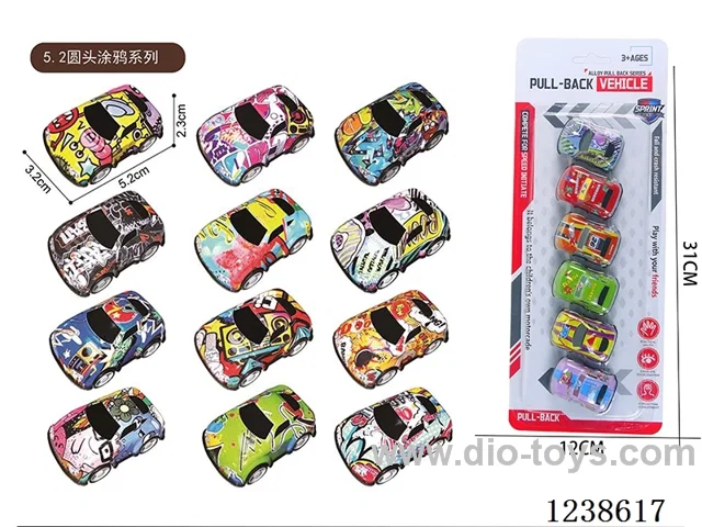 5.2CM pull back car set 6PCS