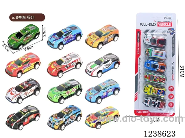6.8CM pull back car set 6PCS