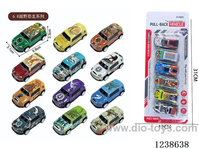 6.8CM pull back car set 6PCS