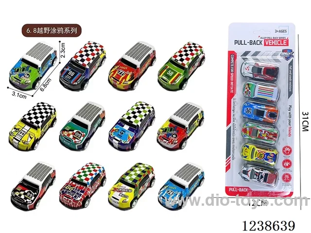 6.8CM pull back car set 6PCS