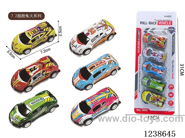 7.2CM pull back car set 5PCS