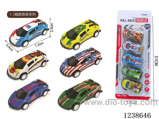 7.2CM pull back car set 5PCS