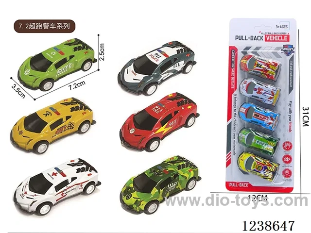 7.2CM pull back car set 5PCS