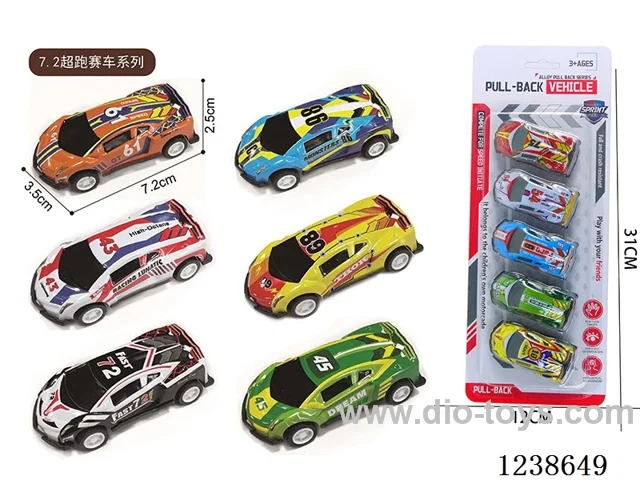 7.2CM pull back car set 5PCS