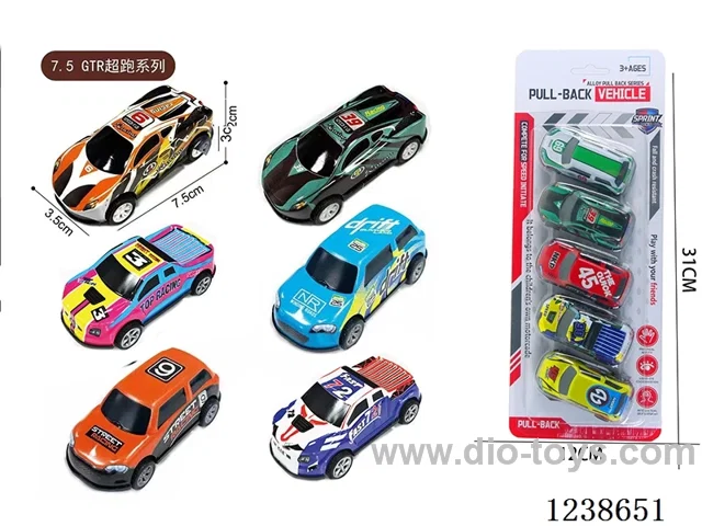 7.5CM pull back car set 5PCS