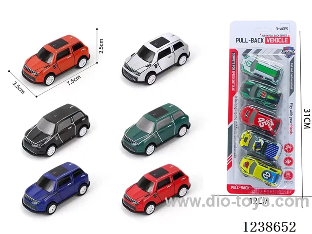 7.5CM pull back car set 5PCS