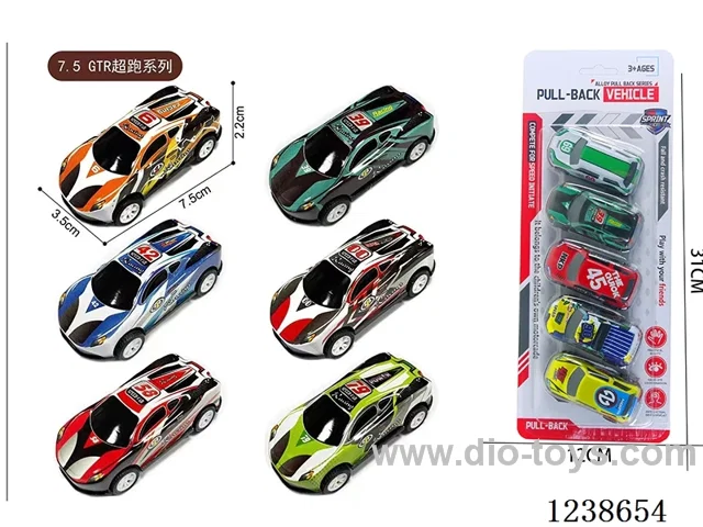 7.5CM pull back car set 5PCS