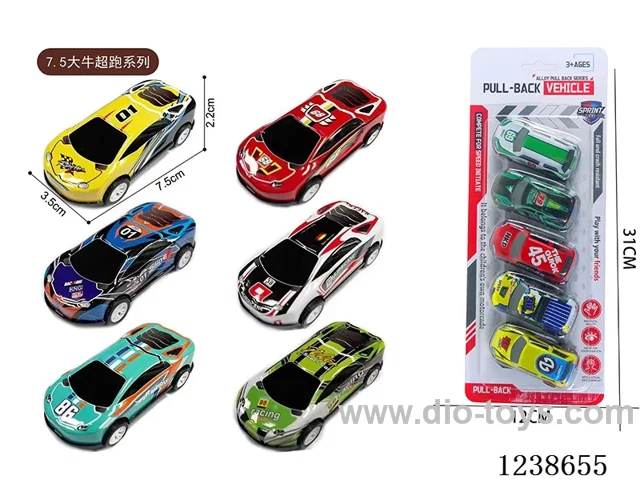7.5CM pull back car set 5PCS