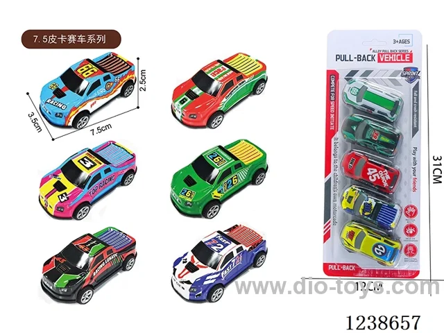 7.5CM pull back car set 5PCS