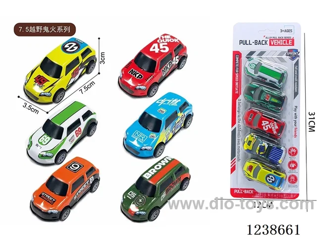7.5CM pull back car set 5PCS