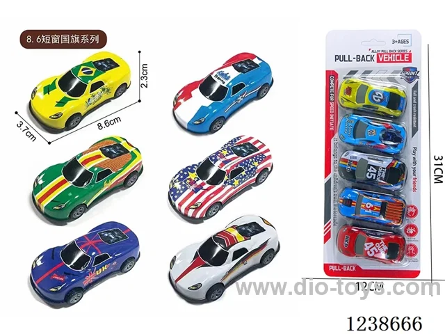 8.6CM pull back car set 5PCS