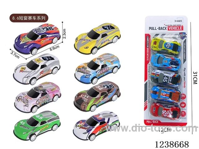8.6CM pull back car set 5PCS