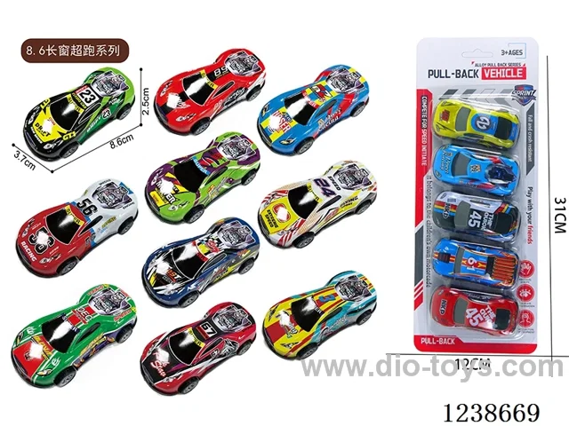 8.6CM pull back car set 5PCS