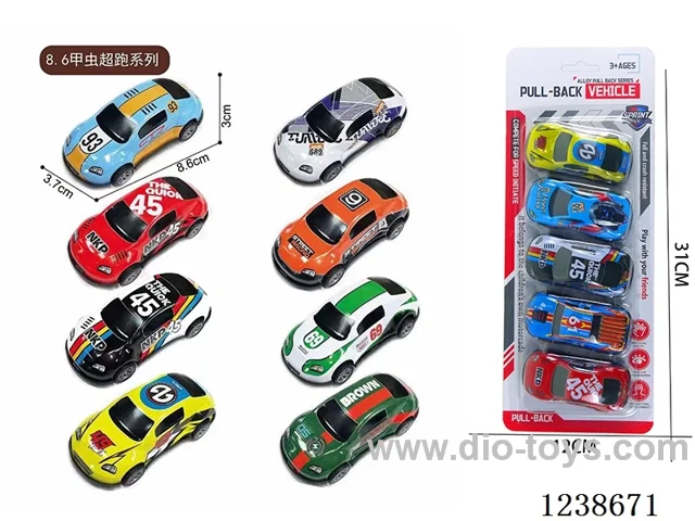 8.6CM pull back car set 5PCS