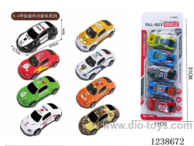 8.6CM pull back car set 5PCS