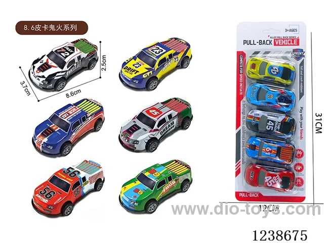 8.6CM pull back car set 5PCS