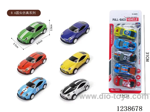 8.6CM pull back car set 5PCS