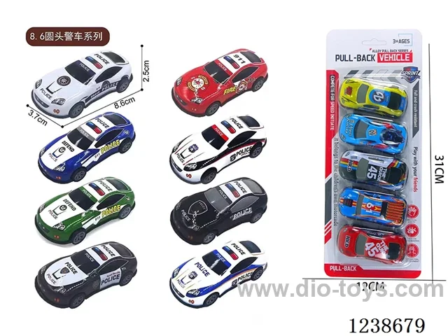 8.6CM pull back car set 5PCS