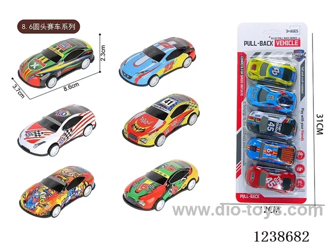 8.6CM pull back car set 5PCS
