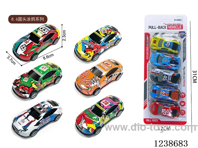 8.6CM pull back car set 5PCS