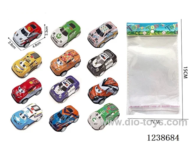 4.8CM pull back car set mixed