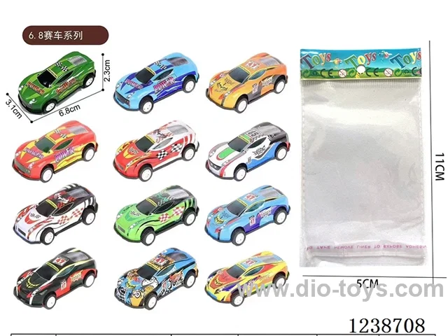 6.8CM pull back car set