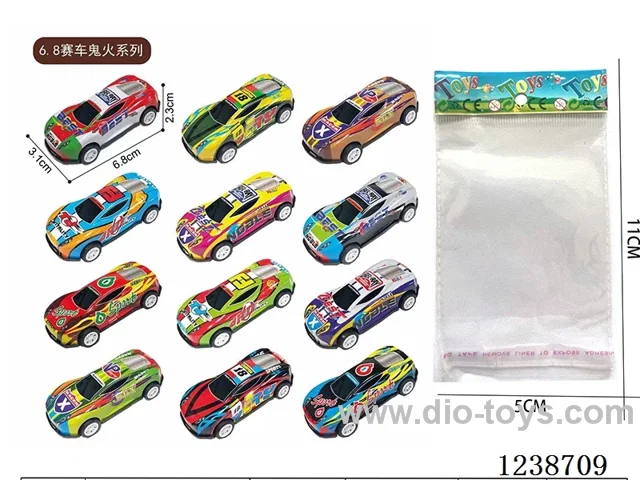 6.8CM pull back car set