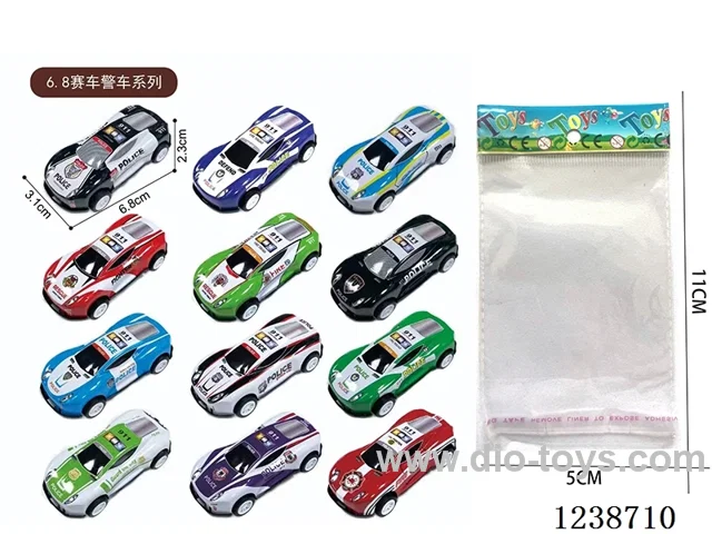 6.8CM pull back car set